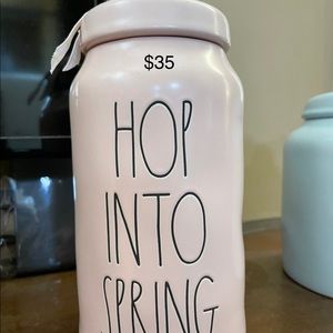 Rae Dunn Hop into Spring Cannister
